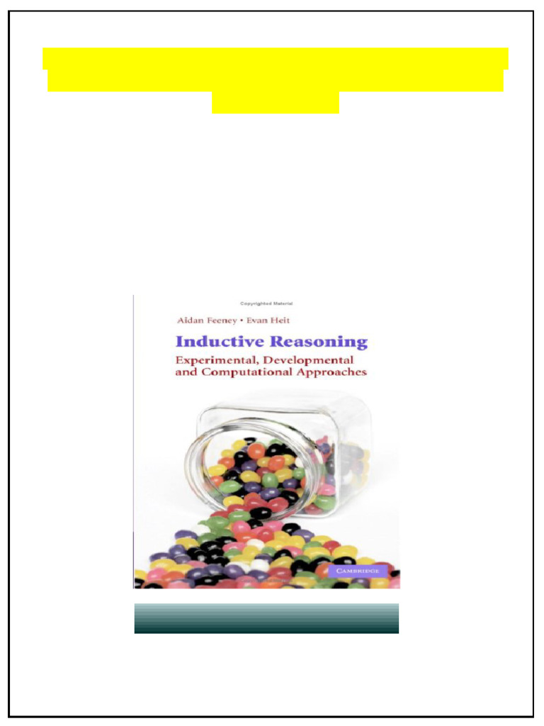 Inductive Reasoning Experimental Developmental And Computational