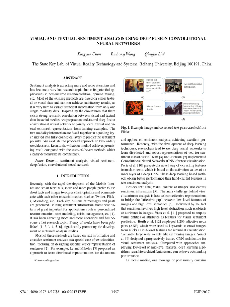 Fuzzy CNN for Visual-Text Sentiment Analysis | PDF | Cognitive Science ...