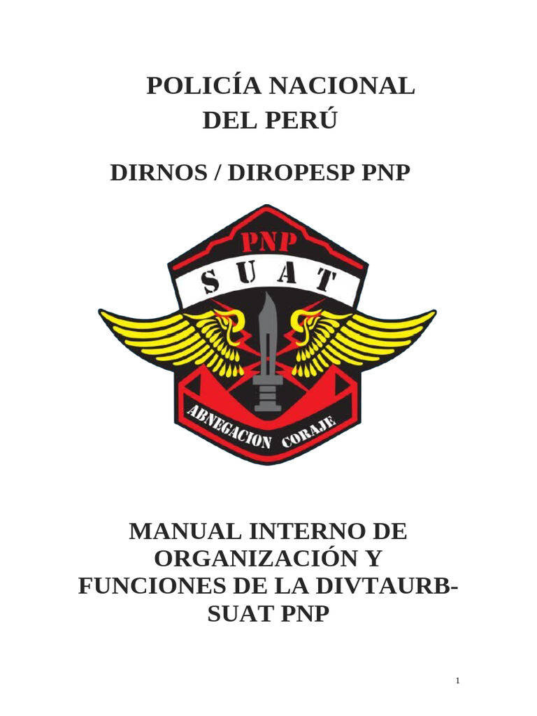 Mof Divtaurb Suat - 2025 | PDF | Policía | Perú