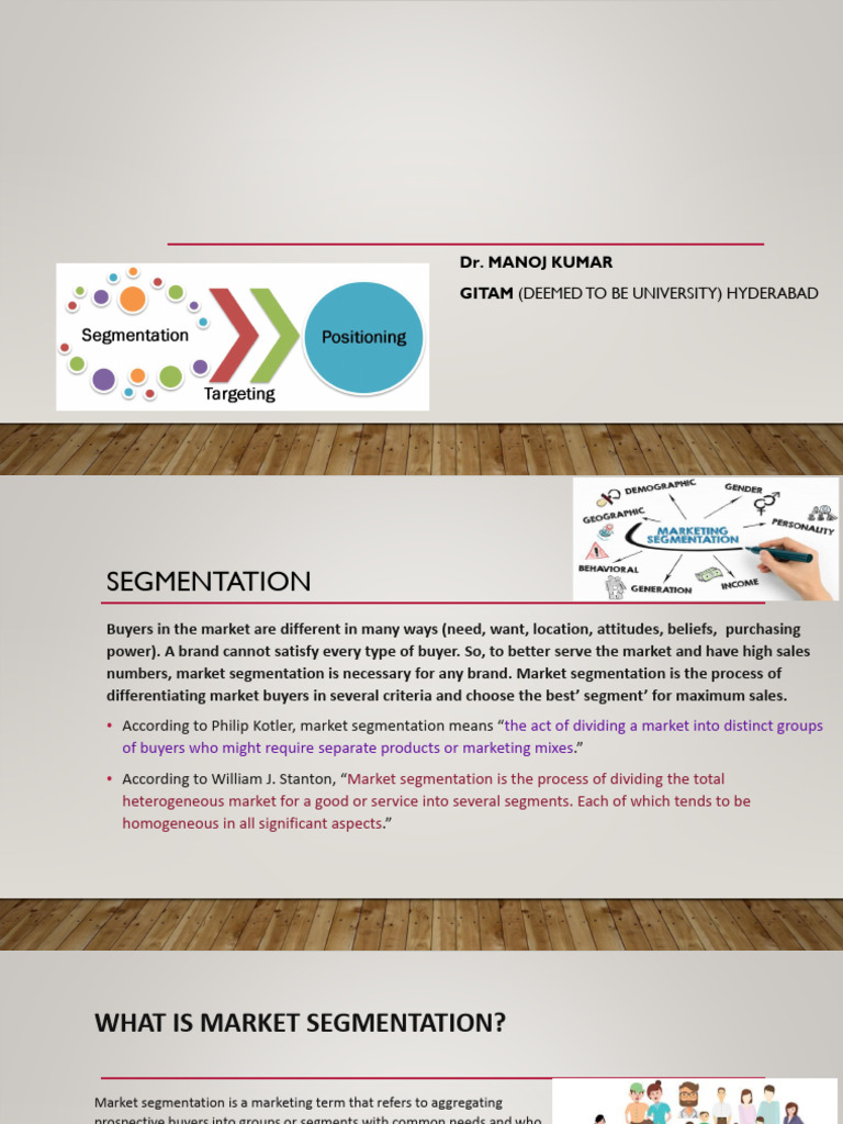 Market Segmentation and Targeting Strategies | PDF | Marketing | Market ...