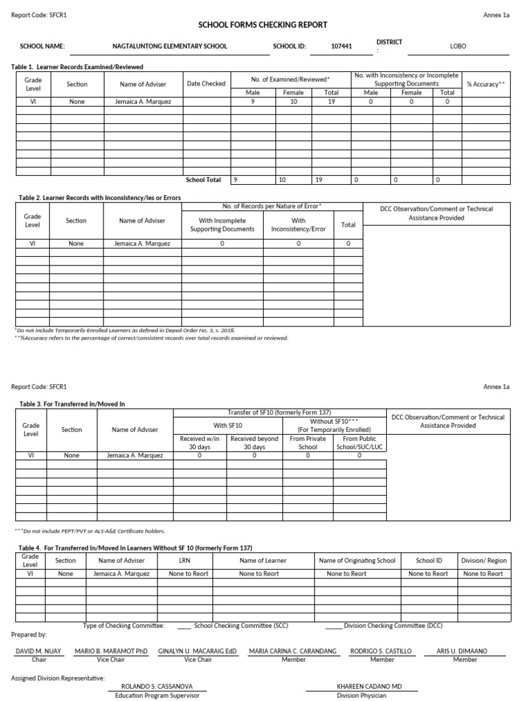 SFCR 1 Division New Grade 6 Only | PDF