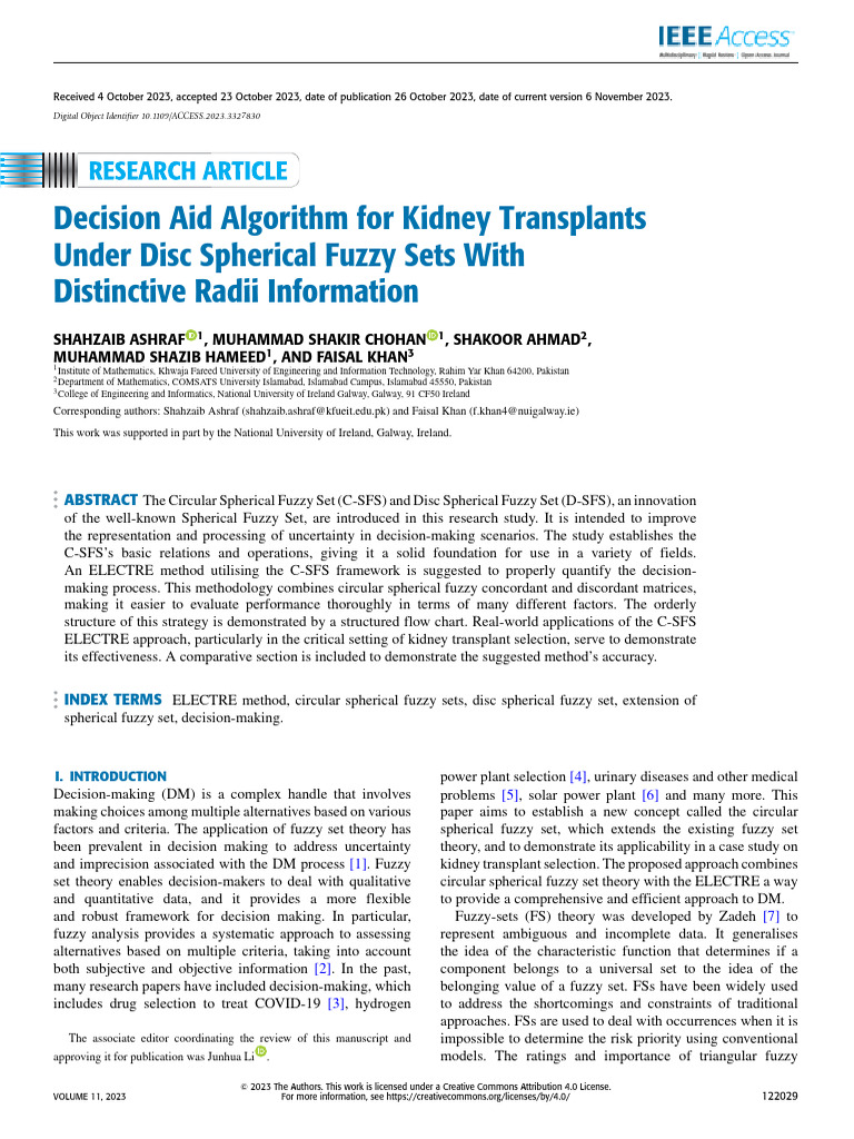 Kidney Transplant Decision Aid Algorithm | PDF | Decision Making | Sphere