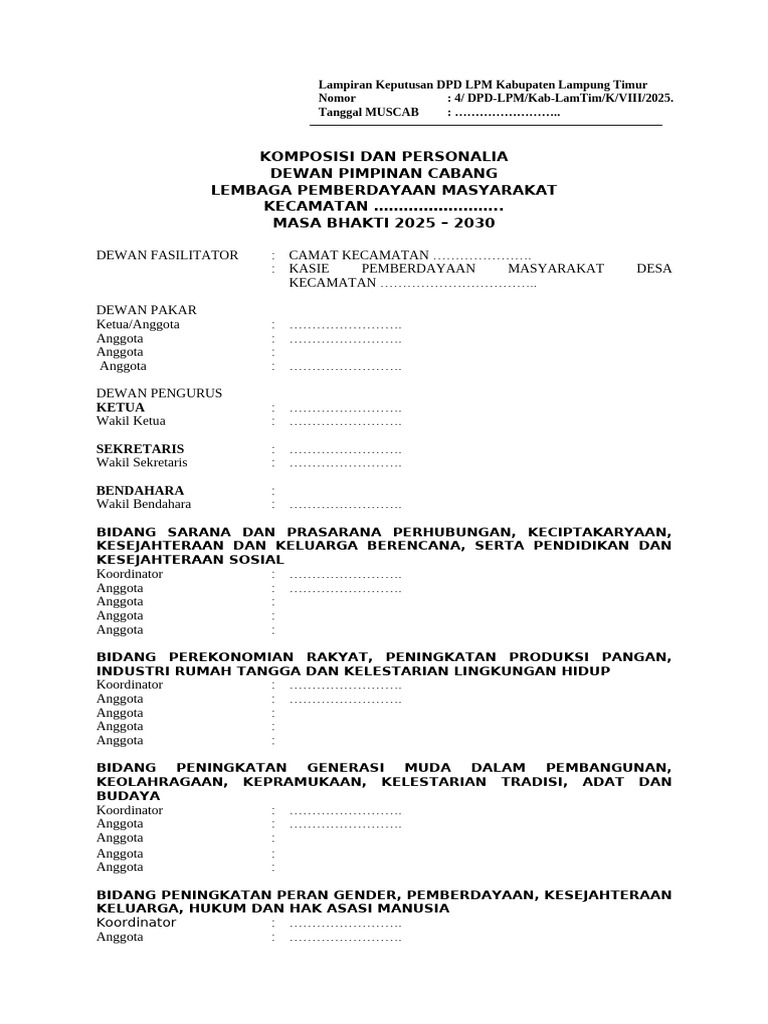 Draft SK | PDF