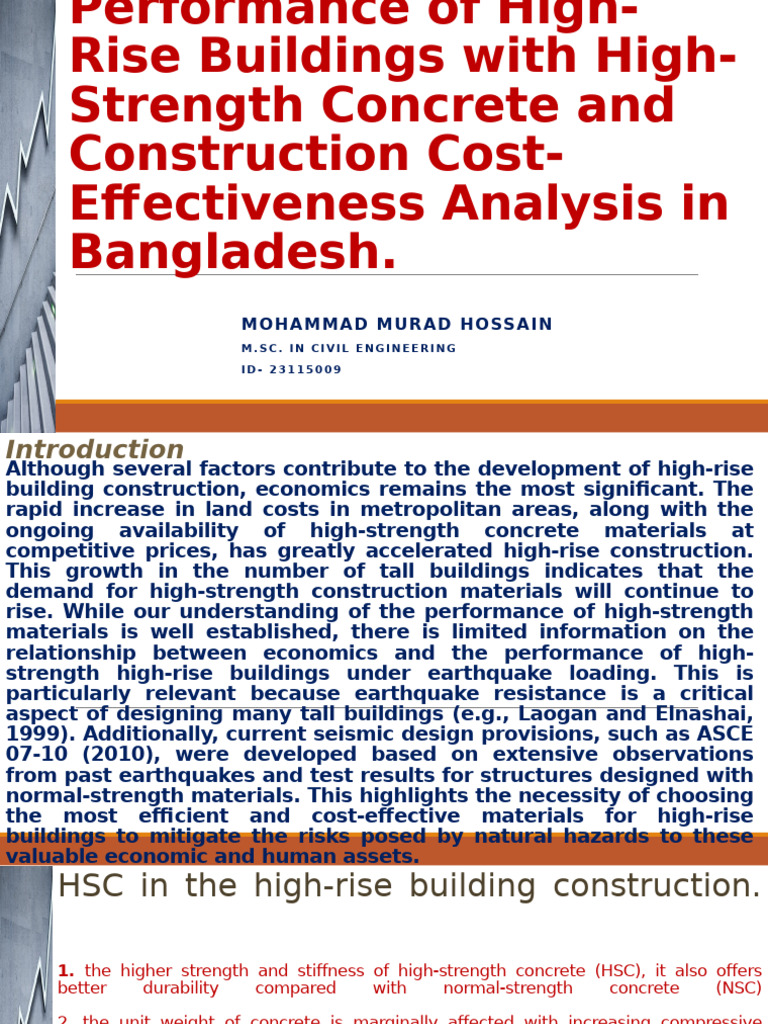 High-Rise Building Cost Analysis in Bangladesh | PDF | Concrete ...