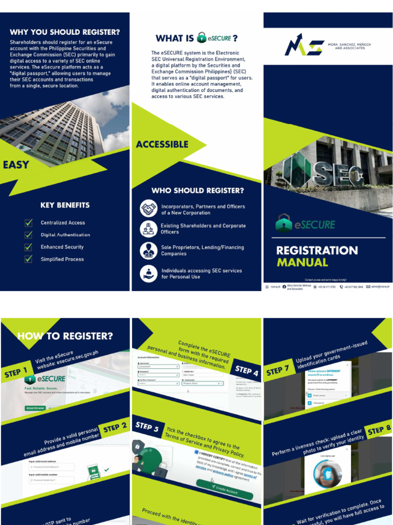 ESECURE Registration Manual | PDF