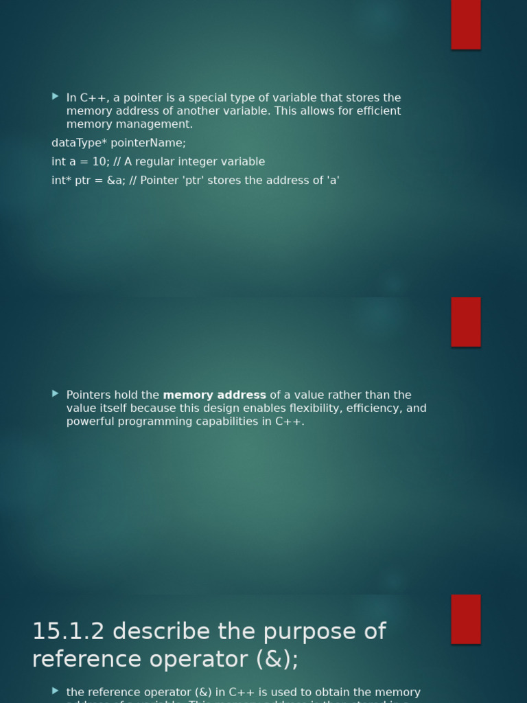 15.1.1 Define Pointer With Respect To C++ Programming (Autosaved) | PDF