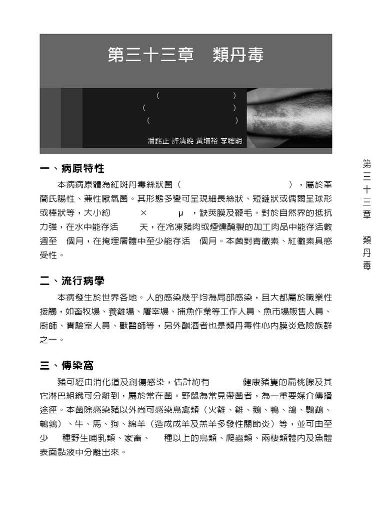 類丹毒 (Erysipeloid) | PDF