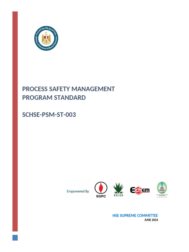 Process Safety Management Standard | PDF | Risk | Safety