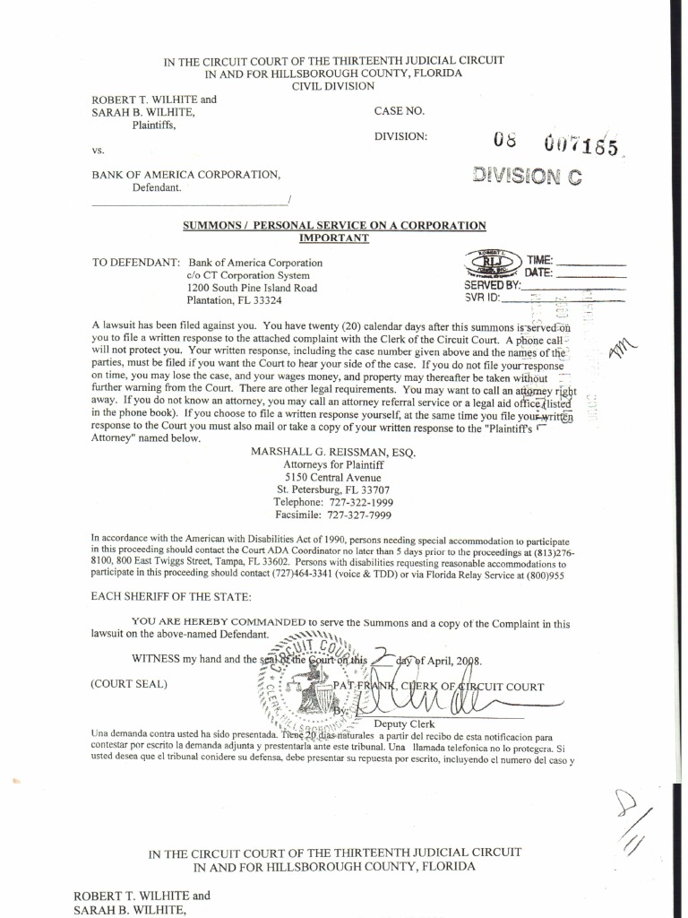 Quiet Title Sample Case