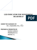 Led Indicator For Monitoring Heartbeat