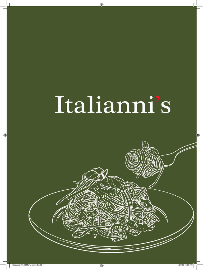 Ital Menu Current Tier 1 | PDF | Salad | Pesto