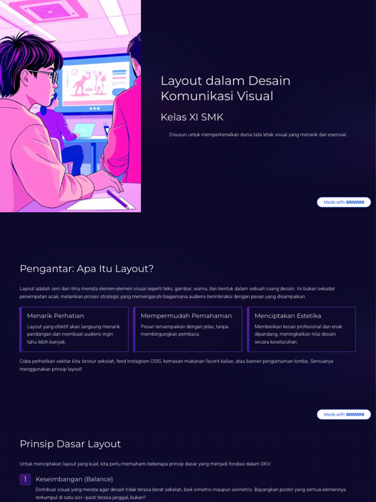Layout Dalam Desain Komunikasi Visual | PDF
