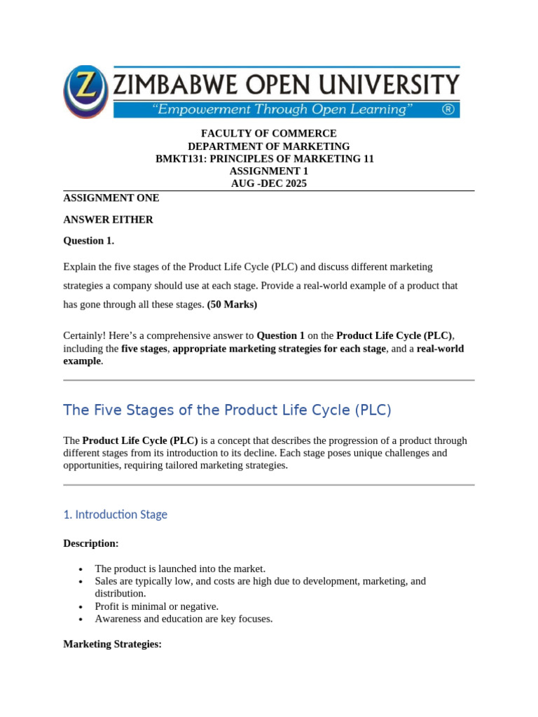 Marketing Strategies in Product Life Cycle | PDF | Marketing | Pricing