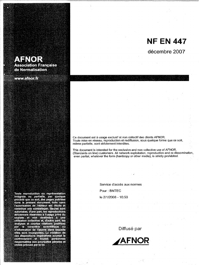 007-EN 447 - Dec 2007 | PDF