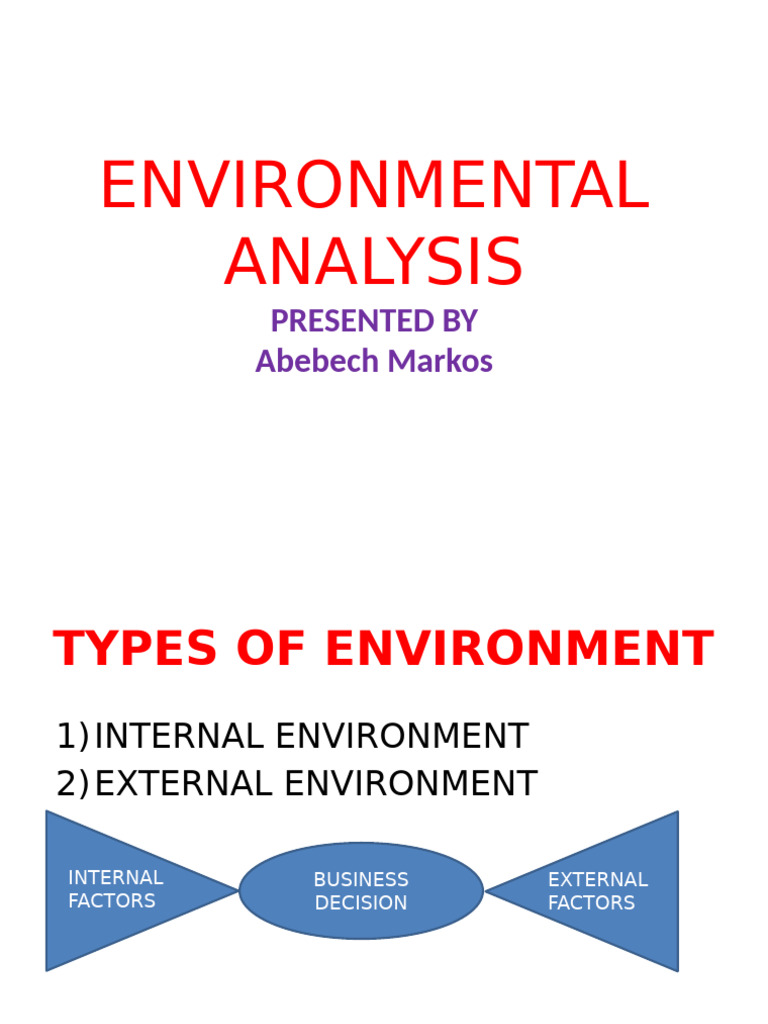Business Environmental Analysis Guide | PDF | Swot Analysis | Economics