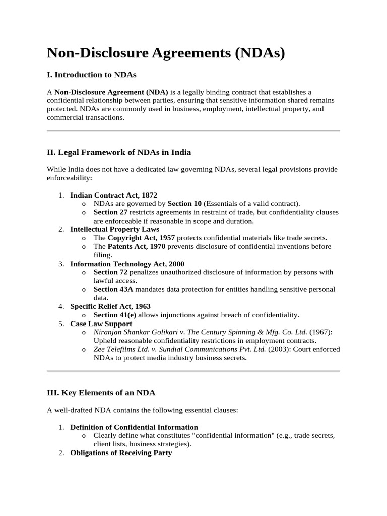 Understanding Non-Disclosure Agreements | PDF | Non Disclosure ...