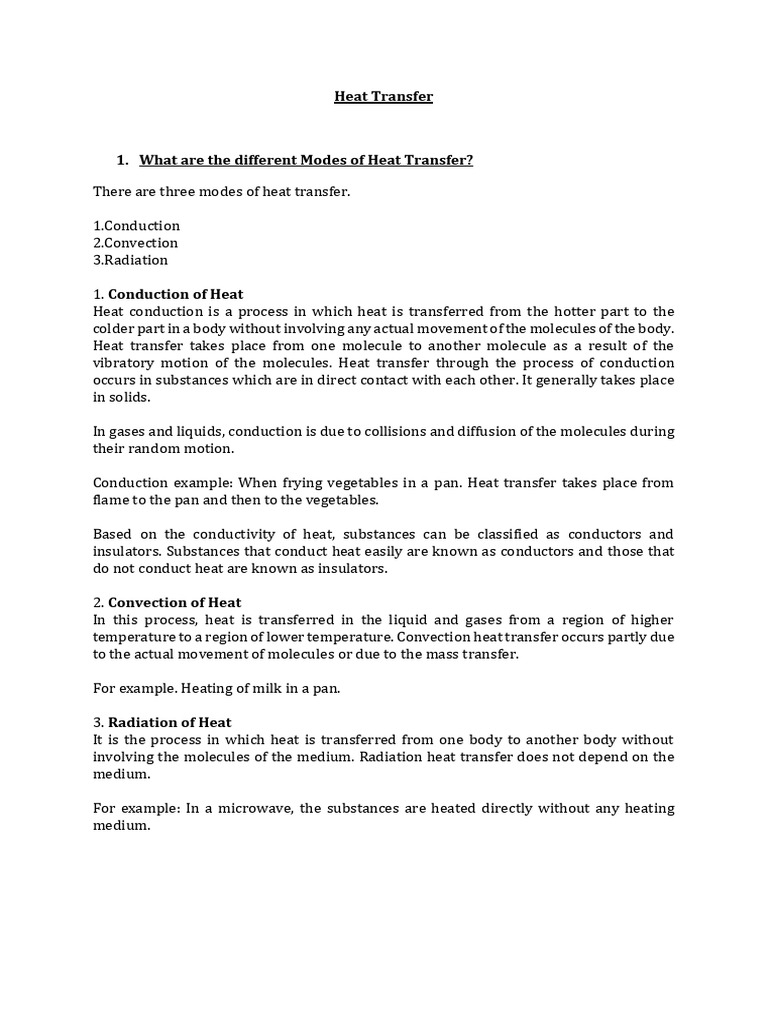 Heat Transfer Concepts and Applications | PDF | Thermal Conduction ...