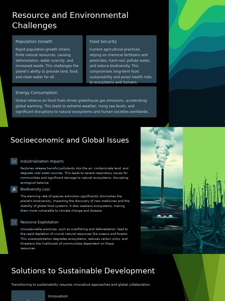 Sustainable Development Challenges & Solutions | PDF | Sustainability ...