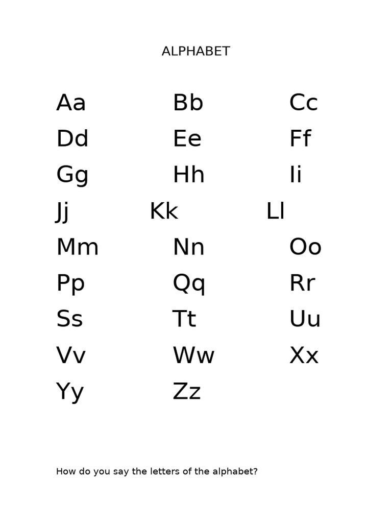 Alphabet Pronunciation Guide | PDF