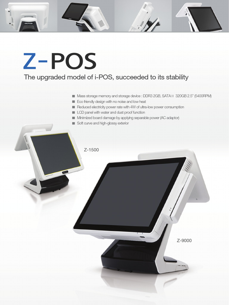 Z-POS: Eco-Friendly Retail POS System | PDF | Usb | Central Processing Unit