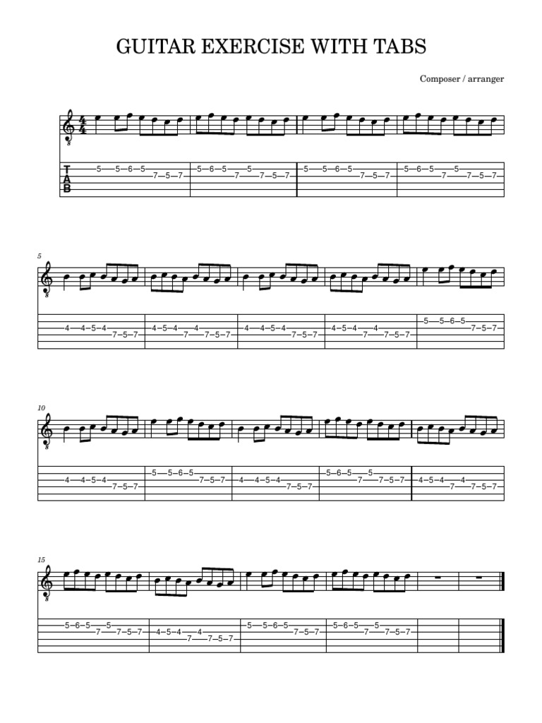 Guittar Exercise | PDF