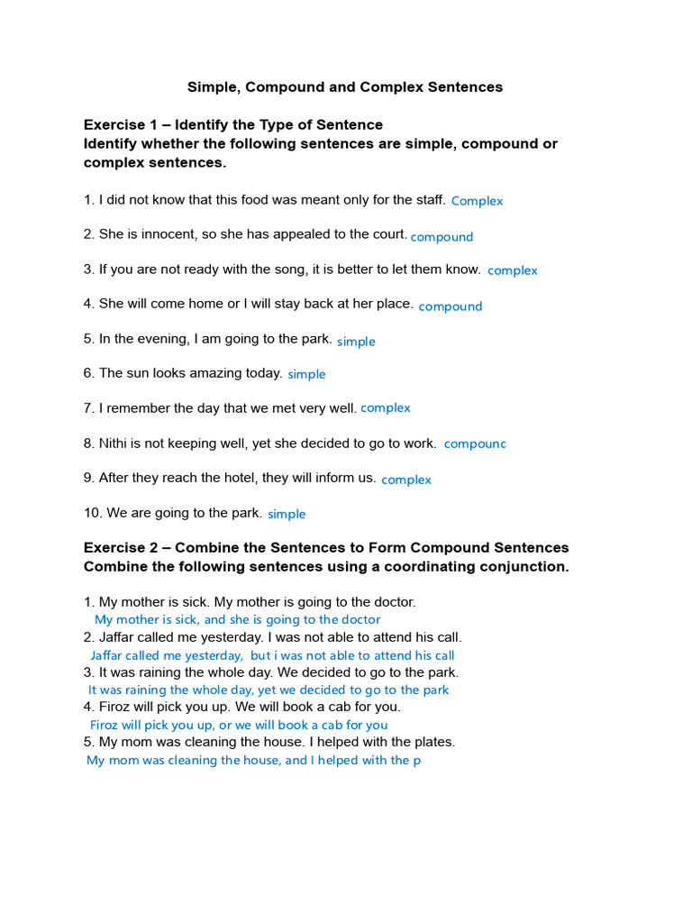 Sentence Transformation Exercises PDF | PDF