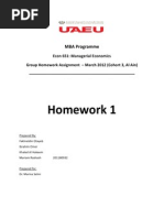 Homework 1: MBA Programme