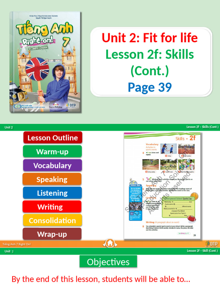 Unit 2f: Sports Skills in English 7 | PDF | Linguistics | Learning