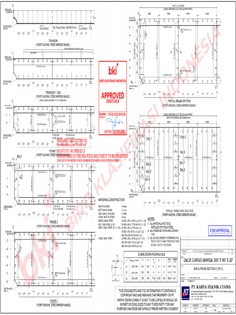 h01 - BHD Frame Section 2 of 3 - Rev 0 | PDF
