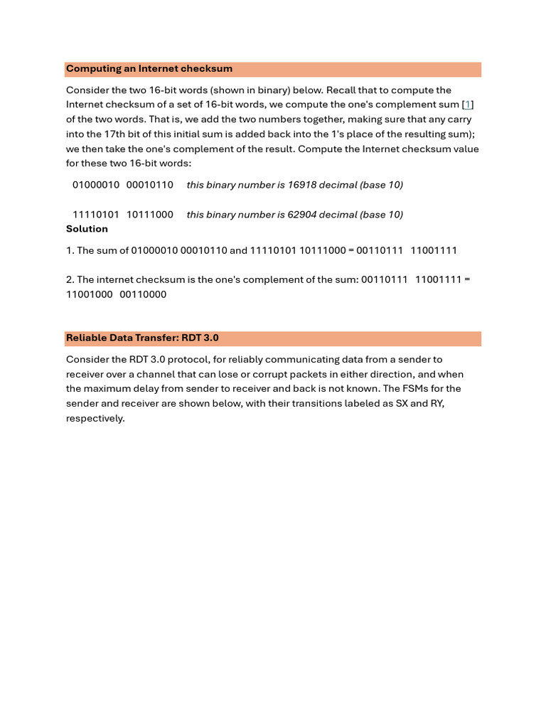 Chapter3 Problems | PDF | Transmission Control Protocol | Port ...