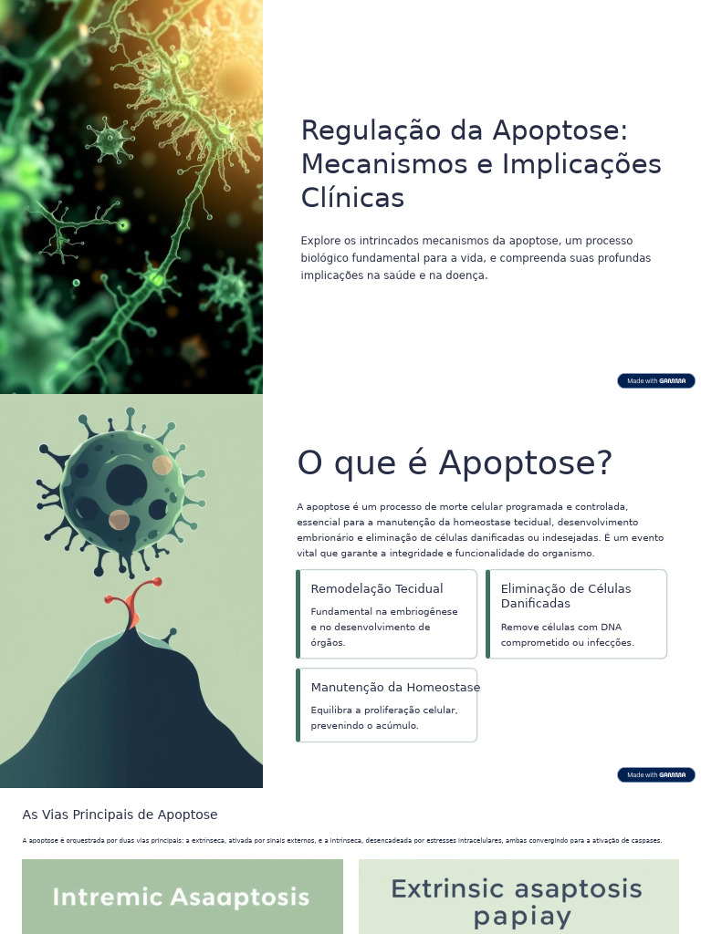 Mecanismos e Implicações da Apoptose | PDF | Apoptose | Caspase