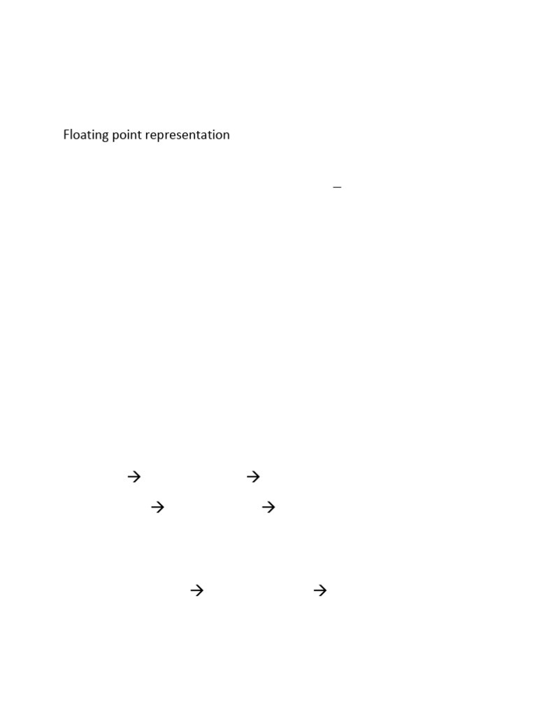 Floating Point Representation in BCA | PDF | Arithmetic | Exponentiation