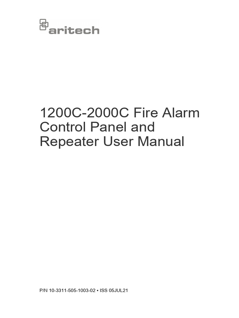 1200C-2000C Fire Alarm User Manual | PDF | Computing | Computer Engineering