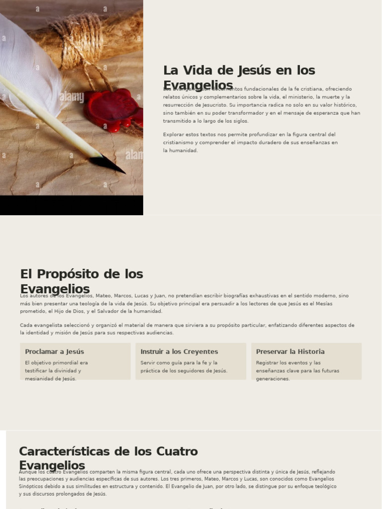La Vida de Jesús en los Evangelios | PDF | Jesús | Evangelios