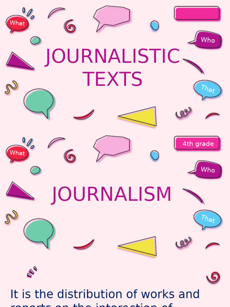 Understanding Journalistic Texts | PDF