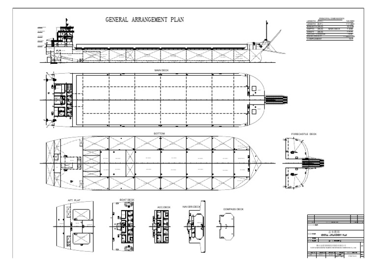 1 GL GA Plan Arrangement | PDF | Ships | Shipping
