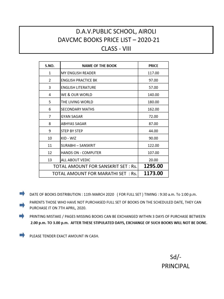 DAVCMC Books Price List 2020-21 | PDF | Linguistics | South Asia