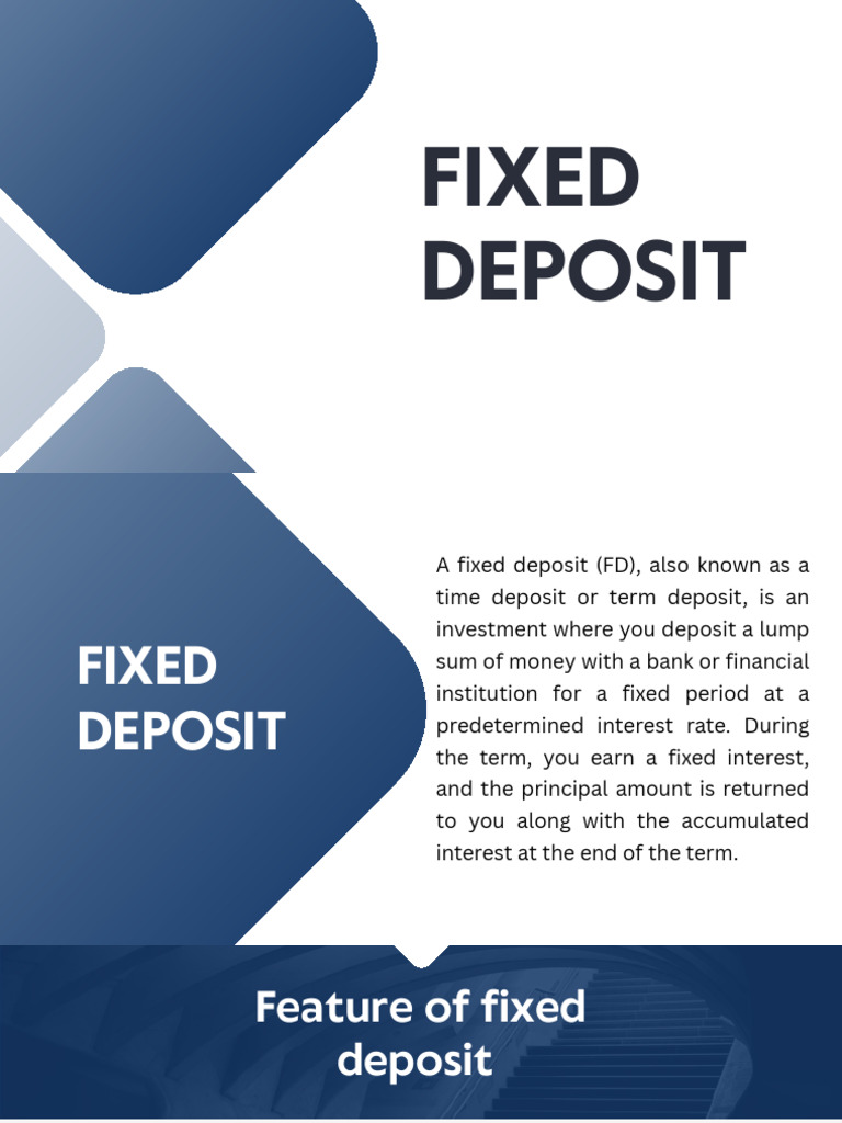 Understanding Fixed Deposits: Benefits & Types | PDF