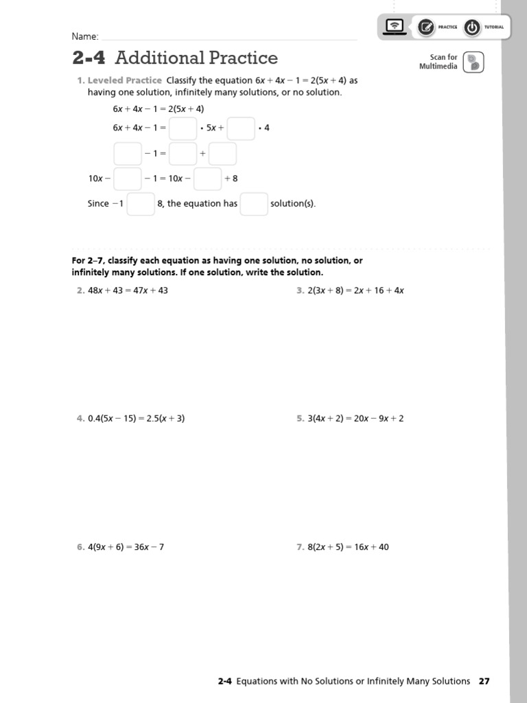 Classifying Solutions of Equations | PDF | Equations | Mathematics