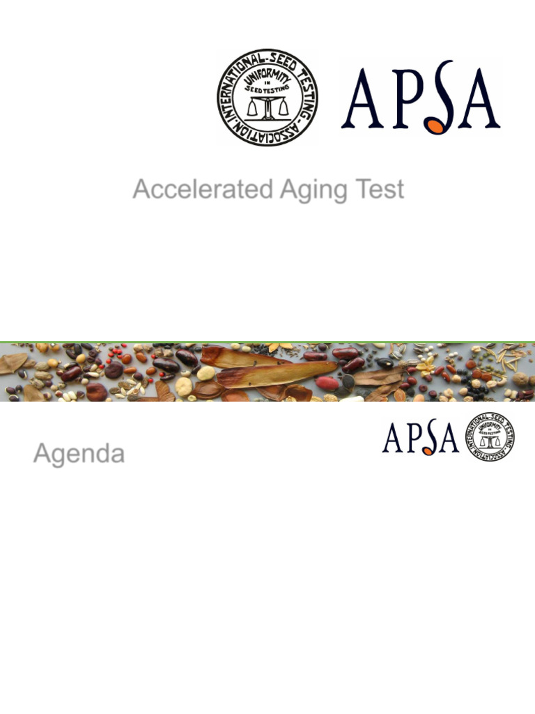 Accelerated Aging Test for Seeds | PDF | Seed | Germination