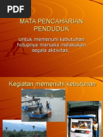 Mata Pencaharian Penduduk