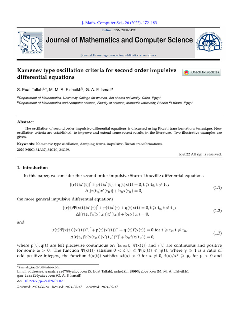 Kamenev Type Oscillation Criteria For Second Order Impulsive ...