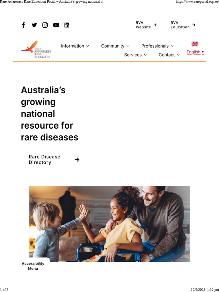 Rare Awareness Rare Education Portal - Australia's Growing National ...