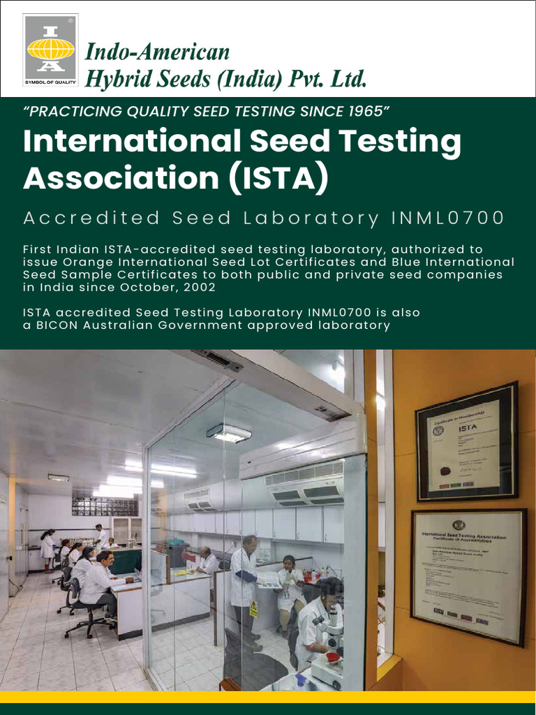 ISTA Custom Seeds Testing | PDF | Plants | Microbiology