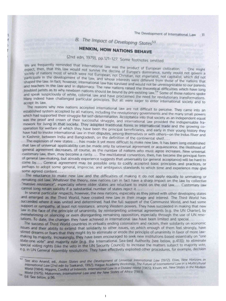 How Nations Behave by Henkin | PDF