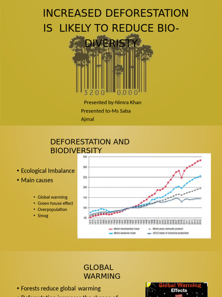 Deforestation's Impact on Biodiversity | PDF