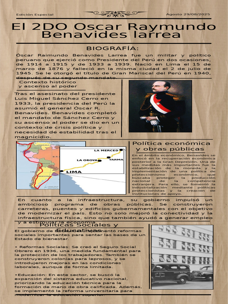 Infografía Newsletter Periódico Histórico Antiguo Marrón - 20250828 ...