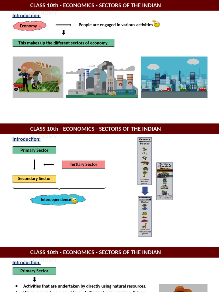 Sectors of Indian Economy - Economics (Done) - CC | PDF ...