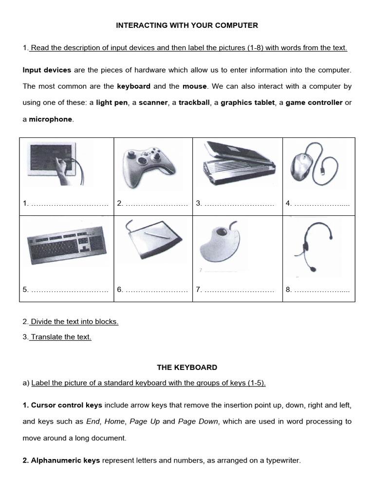 Understanding Computer Input Devices | PDF | Computer Keyboard | Input ...