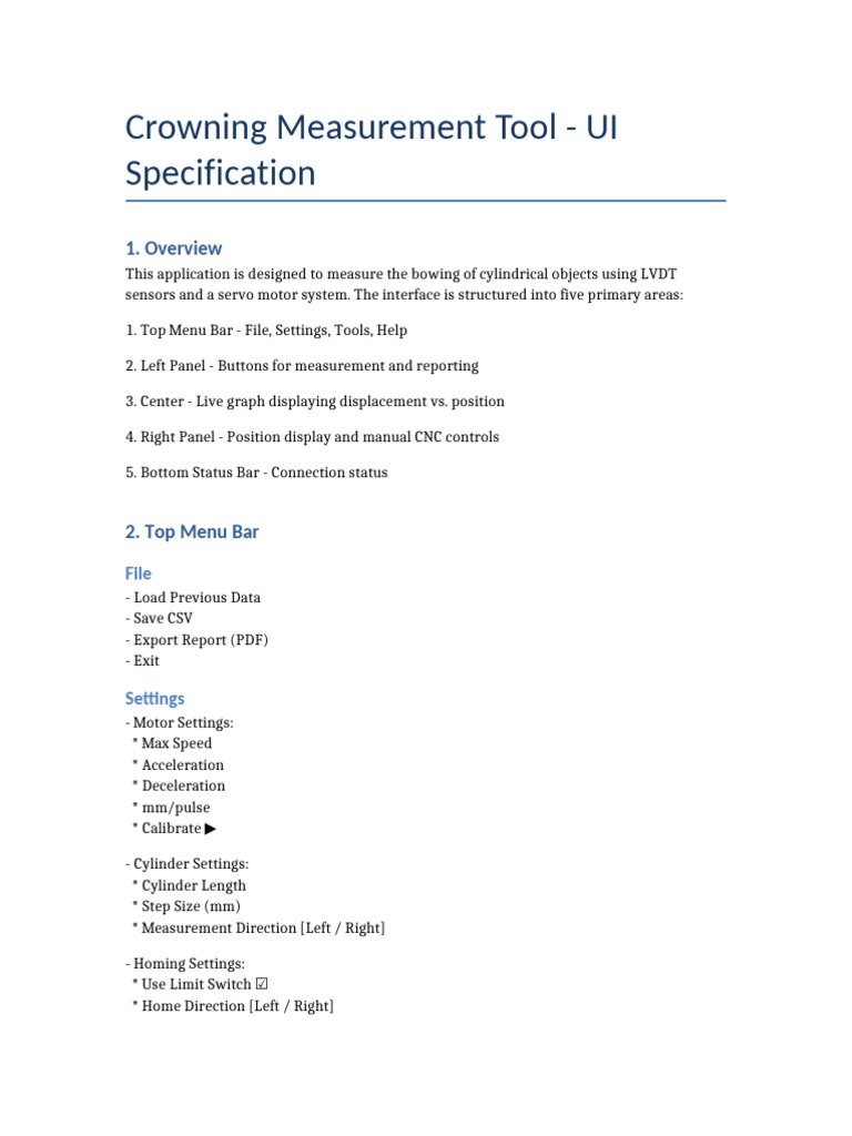 Cylindrical Object Measurement Tool UI | PDF